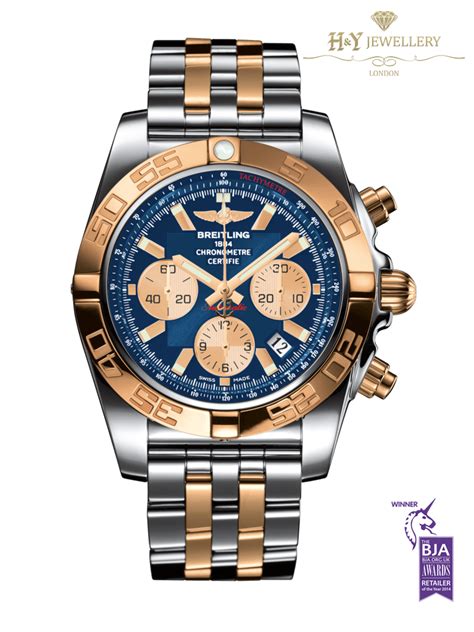 breitling two tone chronomat|breitling chronomat 42 men's watch.